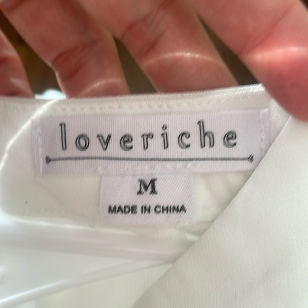 Loverich White Sleeveless Top